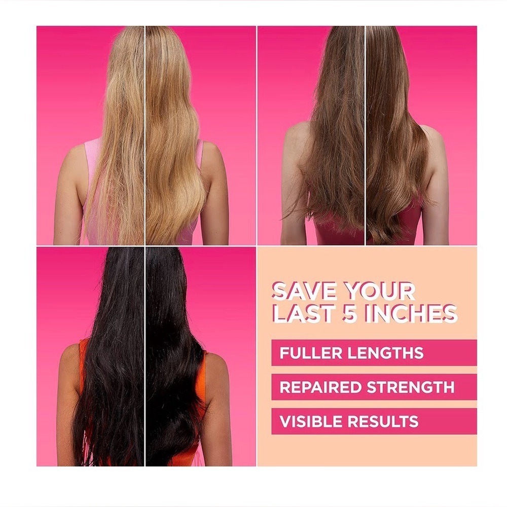 L'Oreal Paris Elvive Dream Lengths Savior Fiber Mask Collagen‎ Peptides 12oz - Picture 4 of 7